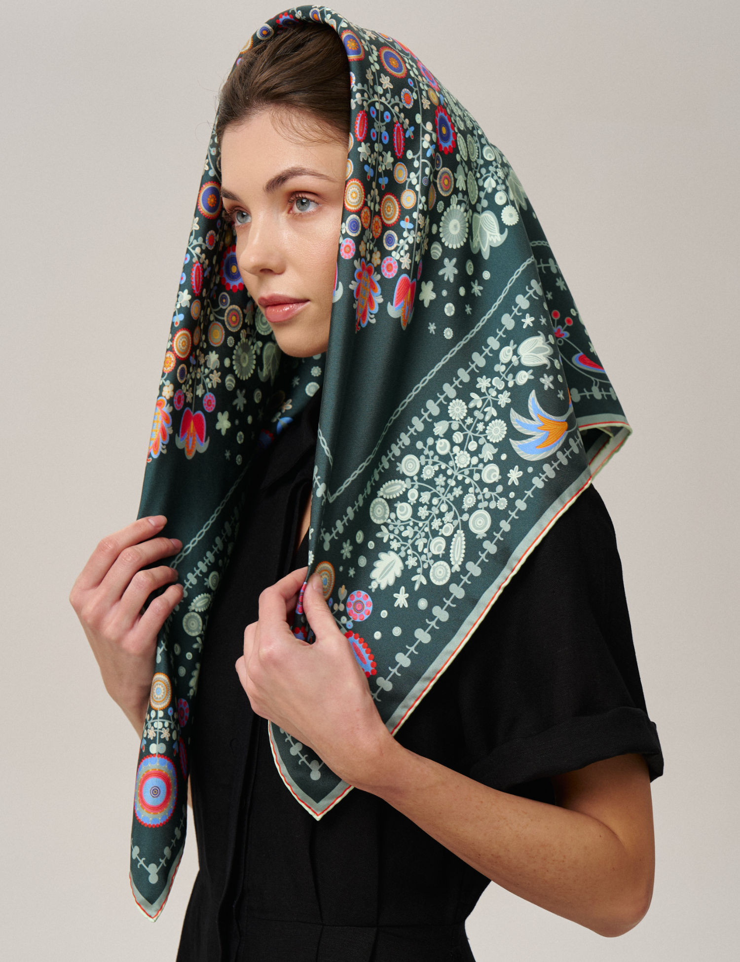 Картинка Шовкова хустина «Слобожанщина. Лісова пісня»